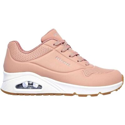 Skechers Dames Uno Stand On Air Wedge Trainers (Roze) 40 Skechers Dames Uno Stand On Air Wedge Trainers (Roze) 40