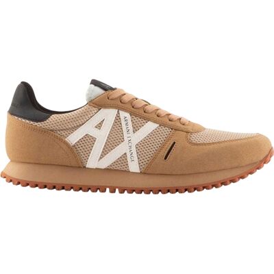 Armani Exchange Heren AX Suède Trainers (Tan) 39 Armani Exchange Heren AX Suède Trainers (Tan) 39