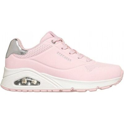 Skechers Dames Uno Stand On Air Wedge Sneakers (Roze) 40.5 Skechers Dames Uno Stand On Air Wedge Sneakers (Roze) 40.5