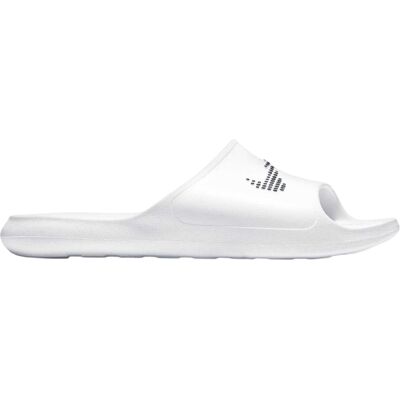 Nike Heren Victori One Swoosh Sliders (Wit, Zwart) 42 Nike Heren Victori One Swoosh Sliders (Wit, Zwart) 42