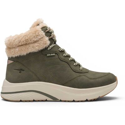 Tamaris dames groene warme winterwaterdichte veterlaarzen - 26278-45 37 Tamaris dames groene warme winterwaterdichte veterlaarzen - 26278-45 37