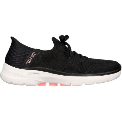 Skechers Go Walk 6 instapschoenen voor dames (Zwart/Hot-roze) 35 Skechers Go Walk 6 instapschoenen voor dames (Zwart/Hot-roze) 35