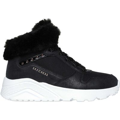 Skechers Uno Lite hoge sneakers voor kinderen (Zwart/Rose goud) 22 Skechers Uno Lite hoge sneakers voor kinderen (Zwart/Rose goud) 22
