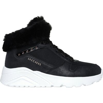 Skechers Kinderen Unolite Hoge Sneakers (Zwart/Roze Goud) 31 Skechers Kinderen Unolite Hoge Sneakers (Zwart/Roze Goud) 31