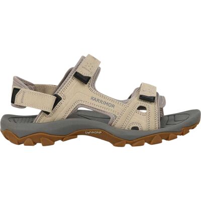 Karrimor Leren sandalen voor heren met Antibes-logo (Beige) 44.5 Karrimor Leren sandalen voor heren met Antibes-logo (Beige) 44.5