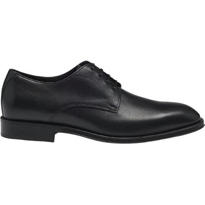 Boss Herenformele schoenen van leer met lage blokhak (Donkerbruin) 40.5 Boss Herenformele schoenen van leer met lage blokhak (Donkerbruin) 40.5