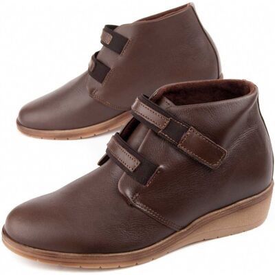 Purapiel Wedge Enkelboot Akilav2 Bruin 39 Purapiel Wedge Enkelboot Akilav2 Bruin 39