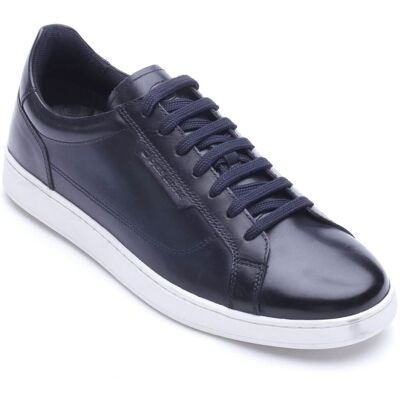 Base London Zammo Leren Heren Sneakers NAVY 38 Base London Zammo Leren Heren Sneakers NAVY 38