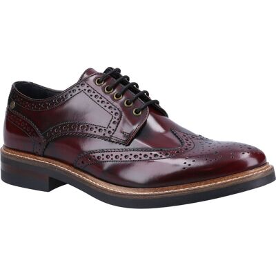 Base London Woburn Excel Leren Herenschoenen Bordo Brogues 48.5 Base London Woburn Excel Leren Herenschoenen Bordo Brogues 48.5