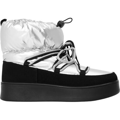 Steve Madden Zienna-sneeuwlaarzen met blokhak voor dames (Zilver) 37 Steve Madden Zienna-sneeuwlaarzen met blokhak voor dames (Zilver) 37