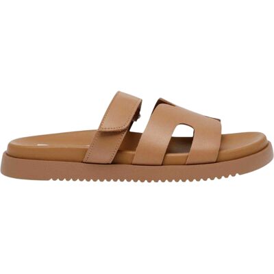 Steve Madden Kinderen/Kids Missile-E leren platte slippers (Cognac) 30 Steve Madden Kinderen/Kids Missile-E leren platte slippers (Cognac) 30