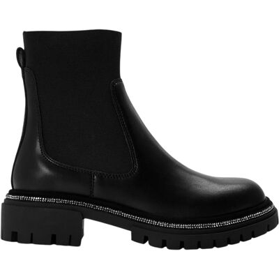 Steve Madden Dames Offline Leren Hakken Enkellaarsjes (Zwart) 37 Steve Madden Dames Offline Leren Hakken Enkellaarsjes (Zwart) 37