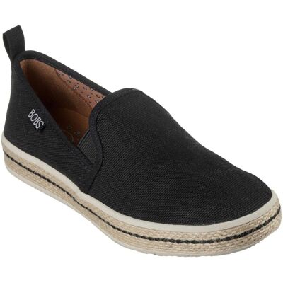 Skechers Dames Flexpadrill Canvas Espadrilles (Zwart) 34 Skechers Dames Flexpadrill Canvas Espadrilles (Zwart) 34