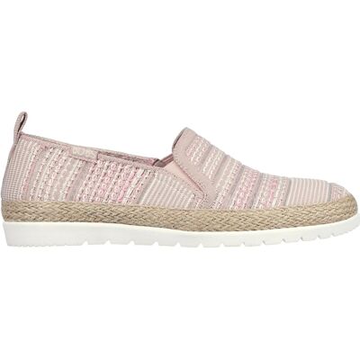 Skechers Espadrilles voor dames met dubbele elastische inzet en geweven bovenwerk, zonder veters (Roze) 37 Skechers Espadrilles voor dames met dubbele elastische inzet en geweven bovenwerk, zonder veters (Roze) 37