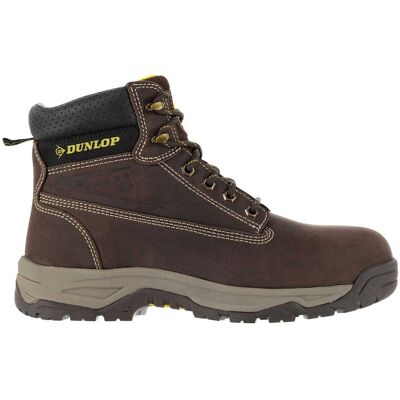 Dunlop Veiligheidslaarzen voor heren van nubuck met stalen neus (Bruin) 40.5 Dunlop Veiligheidslaarzen voor heren van nubuck met stalen neus (Bruin) 40.5