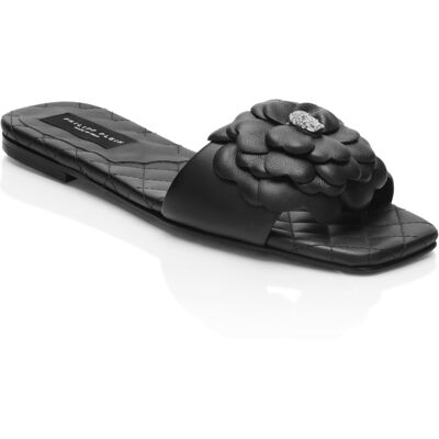 Philipp Plein Platte Sandalen Flower 39 Philipp Plein Platte Sandalen Flower 39