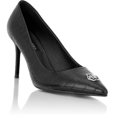 Philipp Plein Pumps Met Middelhoge Hak Hexagon 39 Philipp Plein Pumps Met Middelhoge Hak Hexagon 39