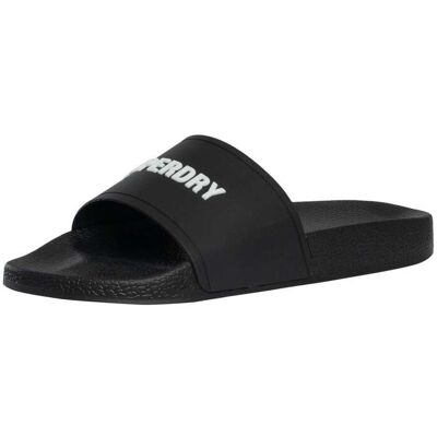 Superdry Premium Grafische Zwembadsliders, Zwart 42-43 EU Superdry Premium Grafische Zwembadsliders, Zwart 42-43 EU