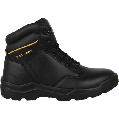 Dunlop Unisex Dakota-veiligheidslaarzen van leer voor volwassenen (Zwart) 36 Dunlop Unisex Dakota-veiligheidslaarzen van leer voor volwassenen (Zwart) 36