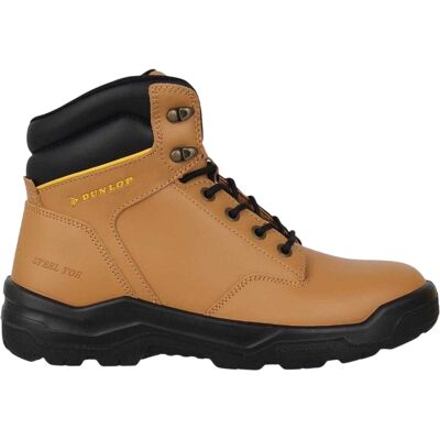 Dunlop Unisex Dakota-veiligheidslaarzen van leer voor volwassenen (Honing) 40 Dunlop Unisex Dakota-veiligheidslaarzen van leer voor volwassenen (Honing) 40