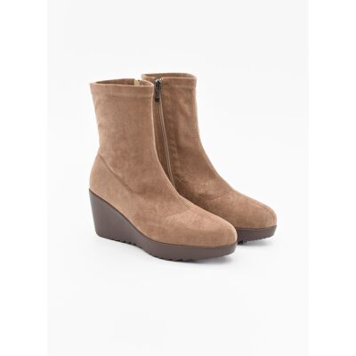 Purapiel Wedge Enkelboot Bro3 Taupe 36 Purapiel Wedge Enkelboot Bro3 Taupe 36