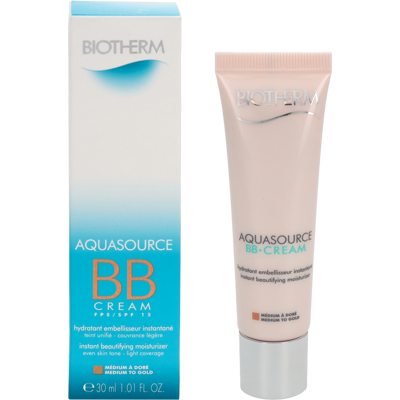 Biotherm Aquasource BB Cream Medium tot Goud SPF 15 - BB Crème Biotherm Aquasource BB Cream Medium tot Goud SPF 15 - BB Crème