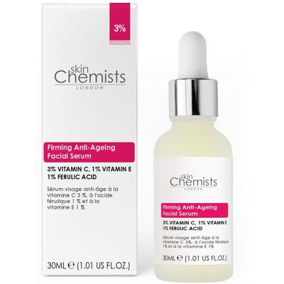 skinChemists Anti-aging gezichtsserum met 3% vitamine C, 1% ferulazuur en 1% vitamine E (30 ml) One Size skinChemists Anti-aging gezichtsserum met 3% vitamine C, 1% ferulazuur en 1% vitamine E (30 ml) One Size