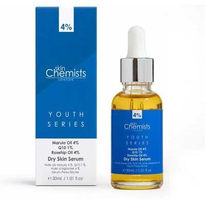 skinChemists Anti-aging serum voor de droge huid met 4% marula-olie, 1% Q10 en 4% rozenbottelolie (30 ml) One Size skinChemists Anti-aging serum voor de droge huid met 4% marula-olie, 1% Q10 en 4% rozenbottelolie (30 ml) One Size