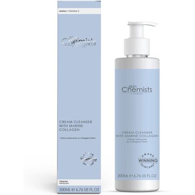 skinChemists Anti-aging schuimende reiniger met marine collageen 200 ml One Size skinChemists Anti-aging schuimende reiniger met marine collageen 200 ml One Size