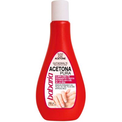 Babaria Acetona Pura Esmaltes Y Geles Permanentes 200 ml One Size Babaria Acetona Pura Esmaltes Y Geles Permanentes 200 ml One Size