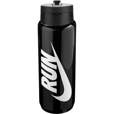 Nike TR Renew Recharge Run Rietje 680ml Waterfles (Zwart) One Size Nike TR Renew Recharge Run Rietje 680ml Waterfles (Zwart) One Size