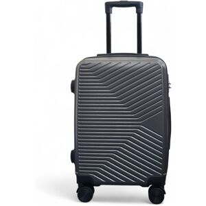 Infinity Leather Harde schaal grijze cabine 48 x 37 x 20 cm veilige bagagekoffer geschikt voor Easyjet, Ryanair S Infinity Leather Harde schaal grijze cabine 48 x 37 x 20 cm veilige bagagekoffer geschikt voor Easyjet, Ryanair S