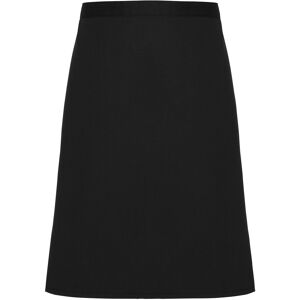 Premier Unisex Fairtrade Middellange Schort - Zwart Premier Unisex Fairtrade Middellange Schort - Zwart