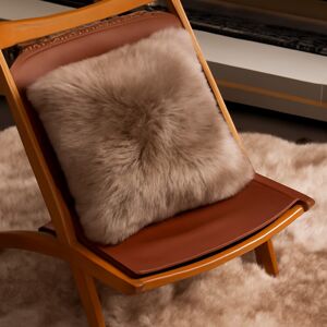 Infinity Leather Echte schapenvacht taupe echt wol enkelzijdig kussen One Size Infinity Leather Echte schapenvacht taupe echt wol enkelzijdig kussen One Size