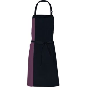 Link Kitchen Wear Unisex Duo Schort voor volwassenen (Zwart/Bourgondië) One Size Link Kitchen Wear Unisex Duo Schort voor volwassenen (Zwart/Bourgondië) One Size