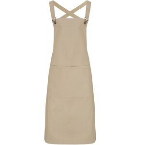 Premier Unisex Barista Schort met gekruiste achterkant voor volwassenen (Khaki) One Size Premier Unisex Barista Schort met gekruiste achterkant voor volwassenen (Khaki) One Size