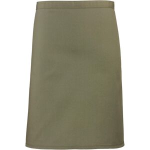 Premier Unisex Volwassenencollectie Halflang Taille Schort (Olijf) One Size Premier Unisex Volwassenencollectie Halflang Taille Schort (Olijf) One Size