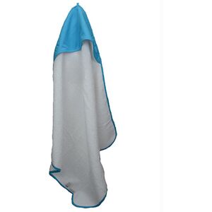 ARTG Baby handdoek met capuchon (Wit/Aqua Blauw) One Size ARTG Baby handdoek met capuchon (Wit/Aqua Blauw) One Size