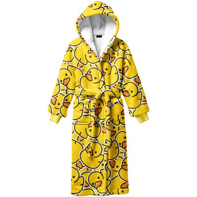 Mr. Gugu & Miss Go "Rubber Duck" Sherpa badjas S/M Mr. Gugu & Miss Go "Rubber Duck" Sherpa badjas S/M