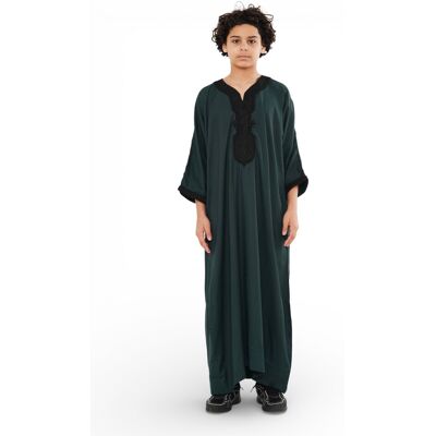 Thobez Kinderjongens groene Marokkaanse Thobe Jubba badjas Eid Djellaba Gandoura - K-HM62 11-12J / 146-152cm Thobez Kinderjongens groene Marokkaanse Thobe Jubba badjas Eid Djellaba Gandoura - K-HM62 11-12J / 146-152cm