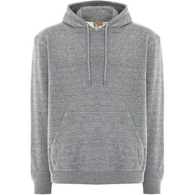 JHK Effen uniseks Teide Hoodie voor volwassenen (Grijze Melange) M JHK Effen uniseks Teide Hoodie voor volwassenen (Grijze Melange) M