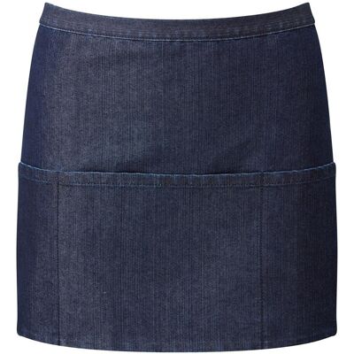Premier Colours Collectie Denim schort met 3 zakken (Indigo Denim) One Size Premier Colours Collectie Denim schort met 3 zakken (Indigo Denim) One Size