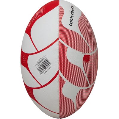 Canterbury Thrillseeker Rugbybal Spelen (Wit/rood) One Size Canterbury Thrillseeker Rugbybal Spelen (Wit/rood) One Size