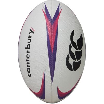 Canterbury Mentre Rugbybal (Wit/Violet) One Size Canterbury Mentre Rugbybal (Wit/Violet) One Size