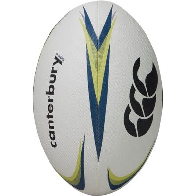 Canterbury Mentre Rugbybal (Wit/Kalk) One Size Canterbury Mentre Rugbybal (Wit/Kalk) One Size