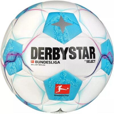 Select Derbystar Bundesliga Brillant Replica V24 Voetbal (Wit/blauw) Select Derbystar Bundesliga Brillant Replica V24 Voetbal (Wit/blauw)