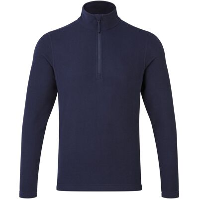 Premier Recyclight Quarter Zip Fleece voor volwassenen (Marine) M Premier Recyclight Quarter Zip Fleece voor volwassenen (Marine) M