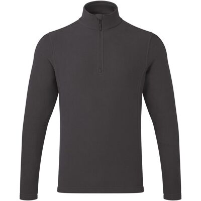Premier Recyclight Quarter Zip Fleece voor volwassenen (Donkergrijs) XL Premier Recyclight Quarter Zip Fleece voor volwassenen (Donkergrijs) XL