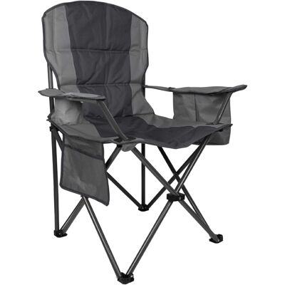 Mountain Warehouse Deluxe King Campingstoel (Grijs/Grijs) One Size Mountain Warehouse Deluxe King Campingstoel (Grijs/Grijs) One Size