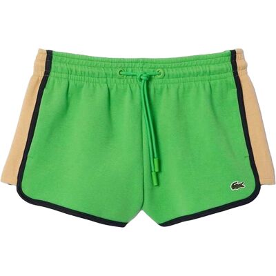 Lacoste Dames/Dames Pique Contrast Paneel Shorts (Groen) 40 Lacoste Dames/Dames Pique Contrast Paneel Shorts (Groen) 40